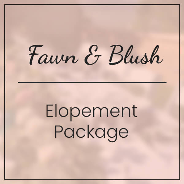 fawn blush elopement package