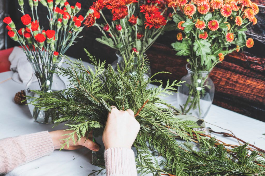 You Floral HolidayCentrepiece Dec x