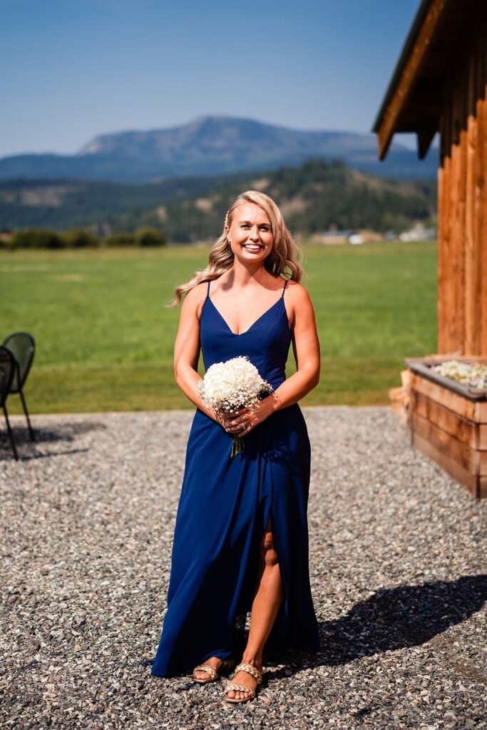 babies breath bridesmaid bouquet