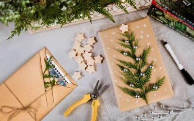 Christmas Book Wrapping Ideas with a Touch of Cedar