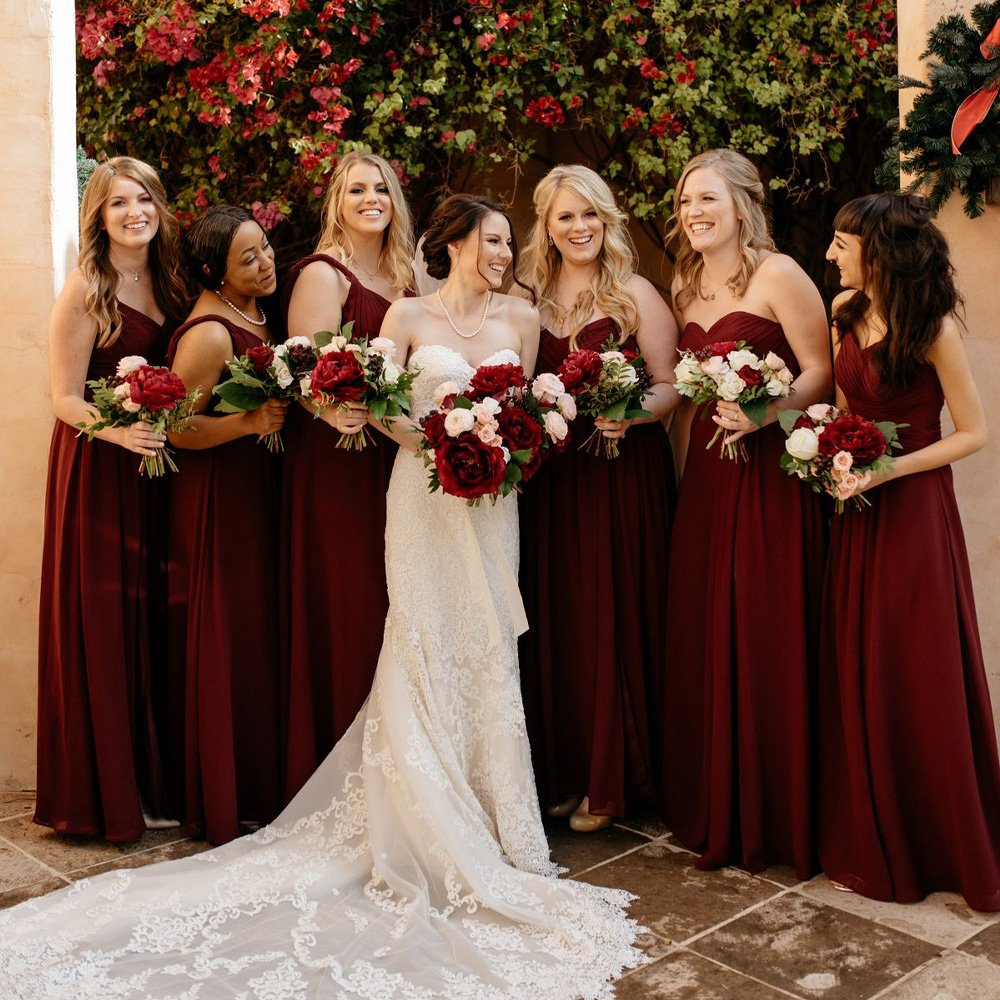 burgundy winter wedding flowers burgundy winter wedding flowers