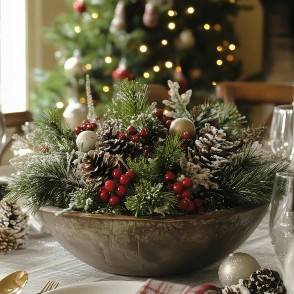 classic cedar and pine christmas centerpiece classic cedar and pine christmas centerpiece