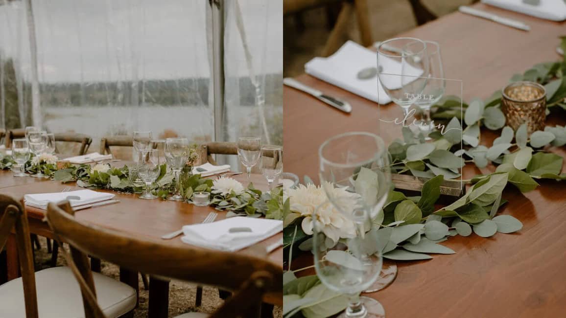 wedding floral greenery garlands